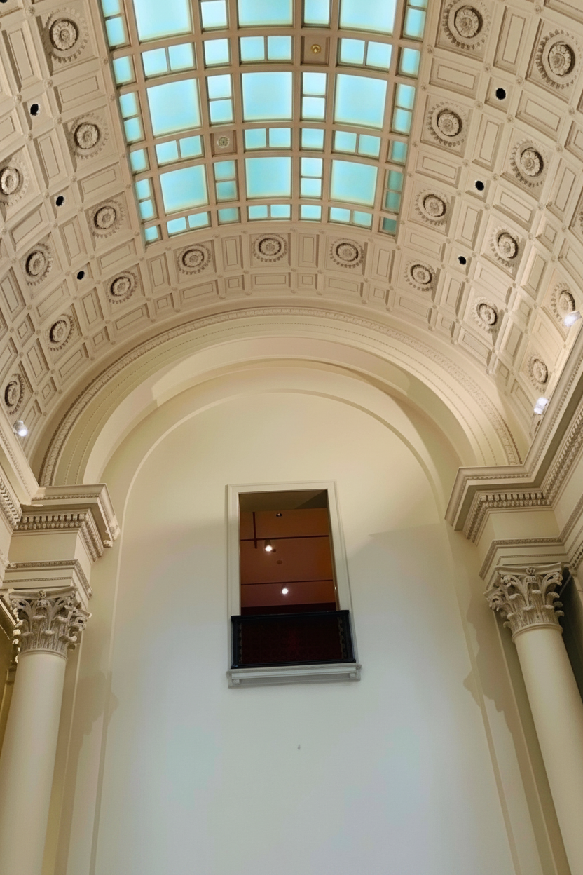 MIA Grand Hall coffered vault