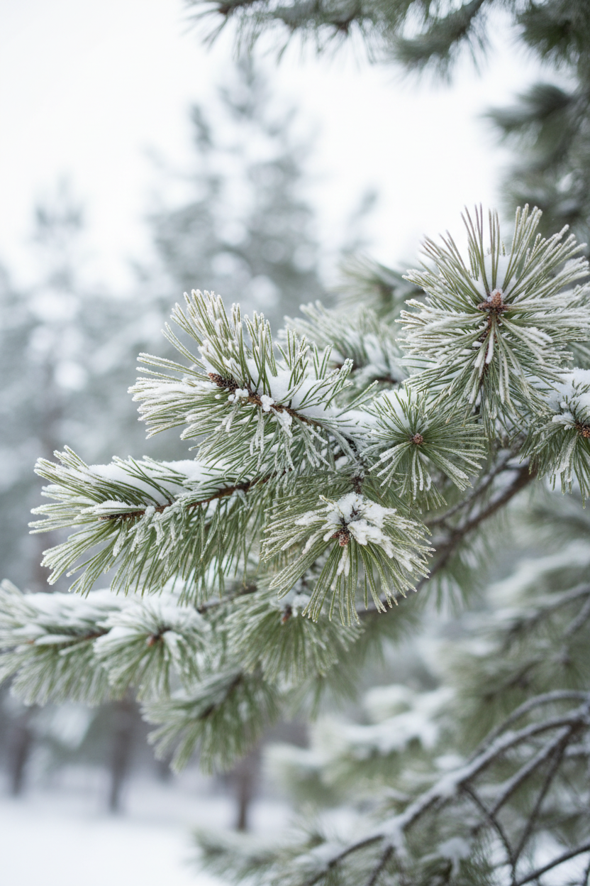 Vildmark pine branches