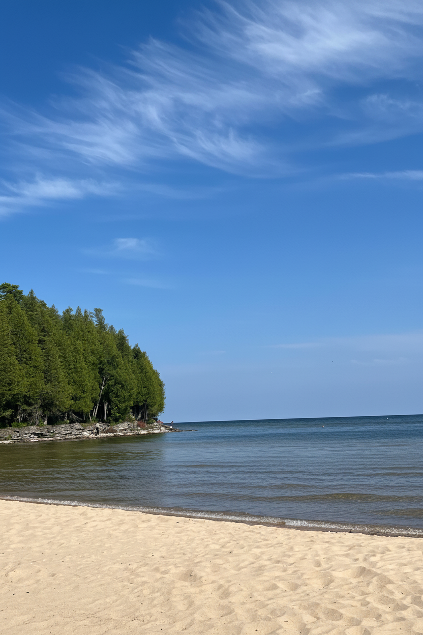Vildmark shoreline